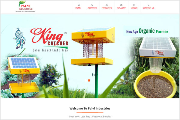 Palvi Industries : Industrial Website Portal - Spark Technologies